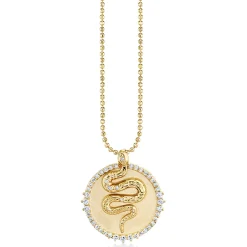 Gold & Diamond Snake Coin
