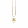 Gold & Diamond Spider Pearl Charm