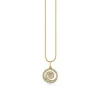 Gold & Diamond Spiral Charm