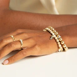 Gold & Diamond Spiritual Multi-Charm on African Opal