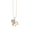 Gold & Diamond Squirrel Charm