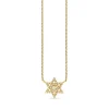 Gold & Diamond Star of David Necklace