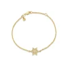 Gold & Diamond Star of David Bracelet