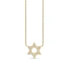 Gold & Diamond Star of David Necklace