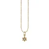 Gold & Diamond Star of David Charm