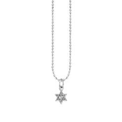 Gold & Diamond Star of David Charm