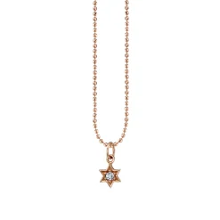 Gold & Diamond Star of David Charm