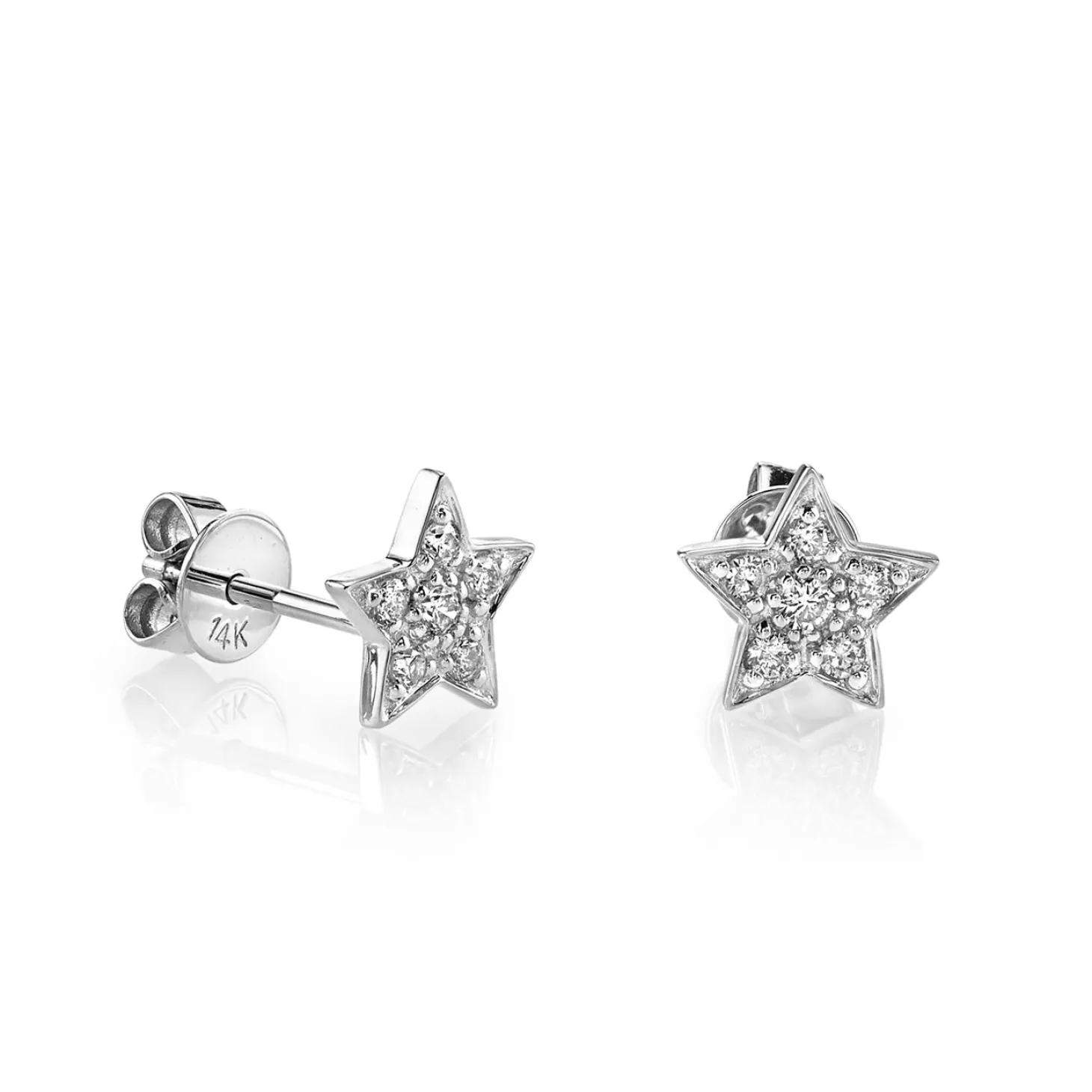 Gold & Diamond Star Stud