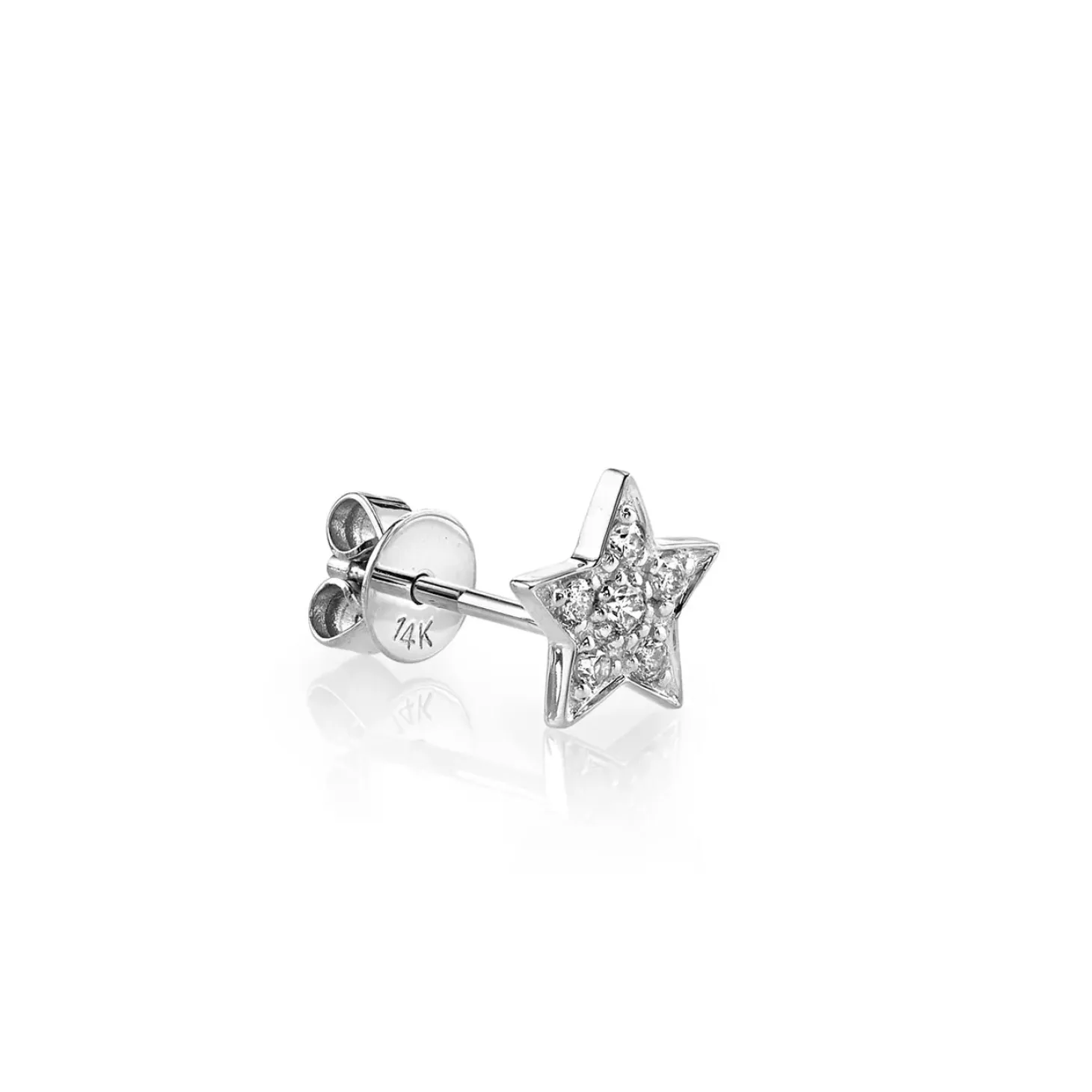 Gold & Diamond Star Stud