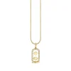 Gold & Diamond Starburst and Eye Cartouche Charm