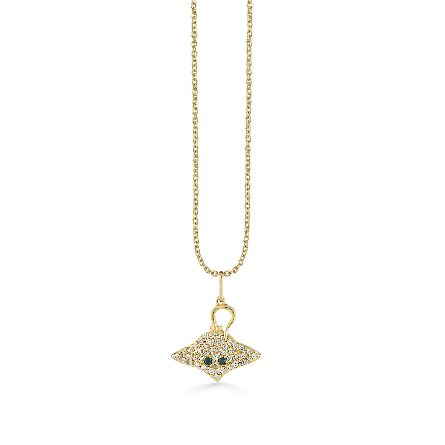Gold & Diamond Stingray Charm