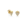 Gold & Diamond Strawberry Stud