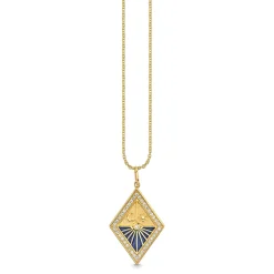 Gold & Diamond Sundial Medallion