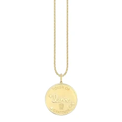 Gold & Diamond Sunset Coin Charm