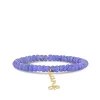 Gold & Diamond Surf Script on Tanzanite