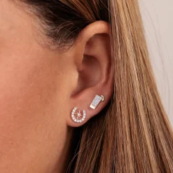 Gold & Diamond Tequila Shot Stud