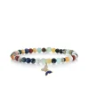 Gold & Diamond Tiny Butterfly on Semi Precious Stones
