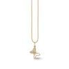 Gold & Diamond Tiny Butterfly Charm