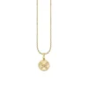 Gold & Diamond Tiny Butterfly Coin Charm