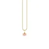 Gold & Diamond Tiny Carved Stone Eye Charm