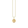 Gold & Diamond Tiny Cross Coin Charm