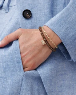 Gold & Diamond Tiny Daisy Bangle