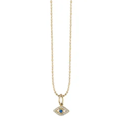 Gold & Diamond Tiny Eye Charm