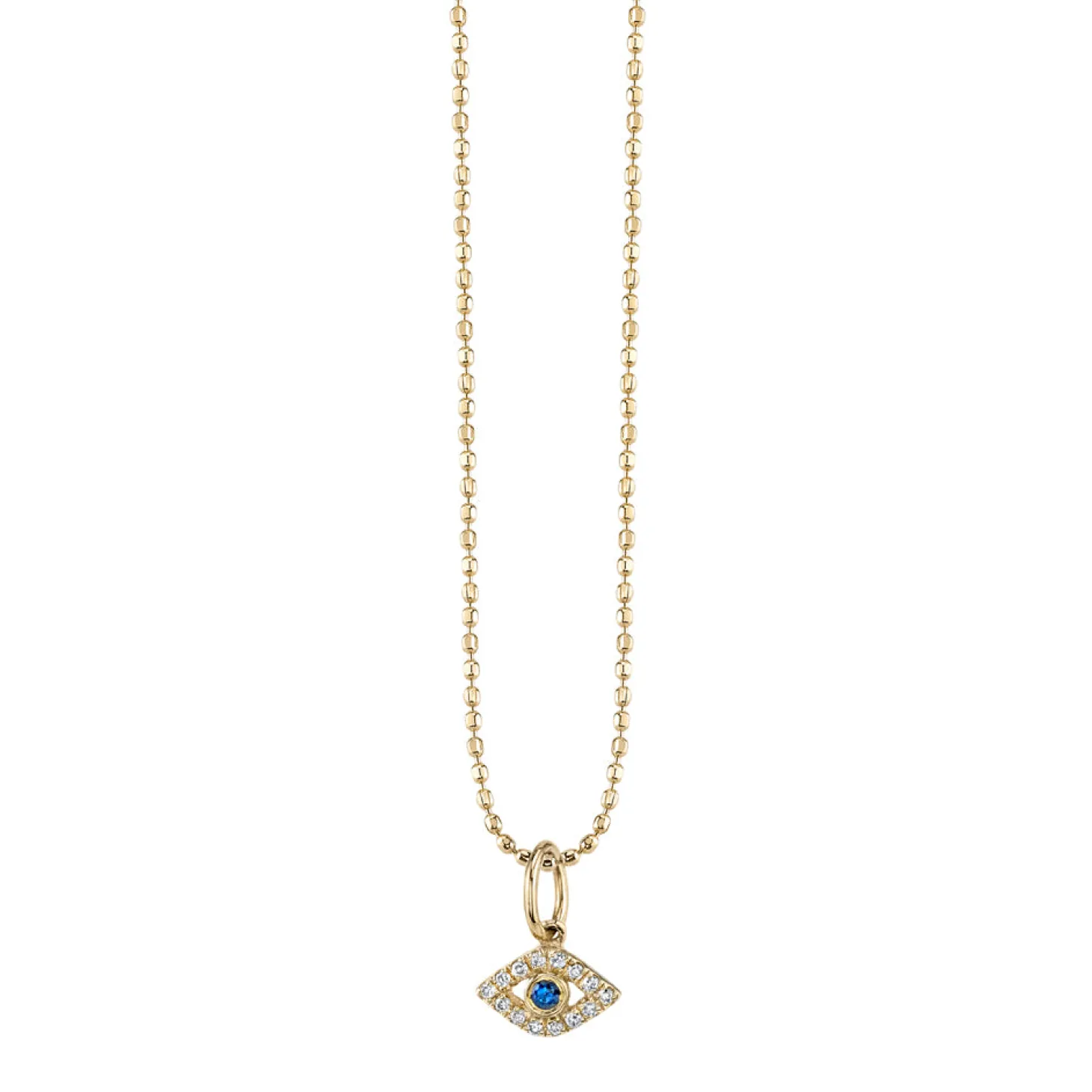 Gold & Diamond Tiny Eye Charm