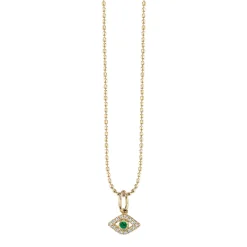 Gold & Diamond Tiny Eye Charm