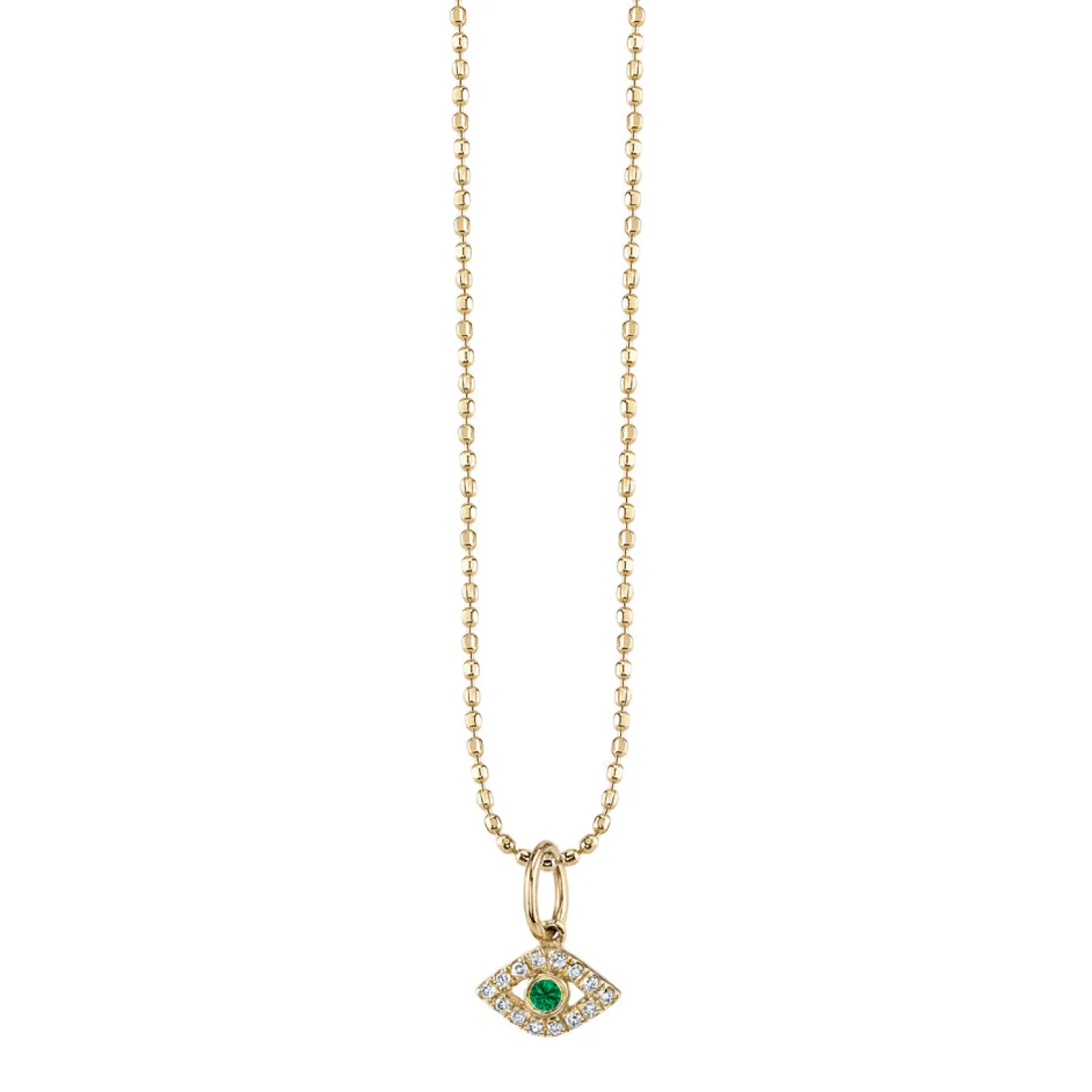 Gold & Diamond Tiny Eye Charm