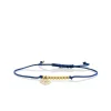 Gold & Diamond Tiny Eye Cord Bracelet