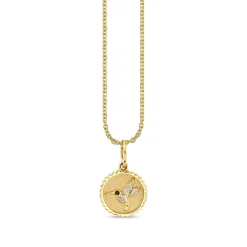 Gold & Diamond Tiny Hummingbird Coin