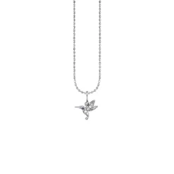 Gold & Diamond Tiny Hummingbird Charm