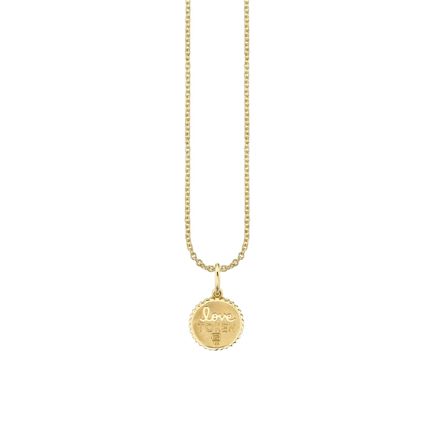 Gold & Diamond Tiny Sitting Buddha Coin Charm