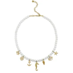 Gold & Diamond Under The Sea Pearl Necklace