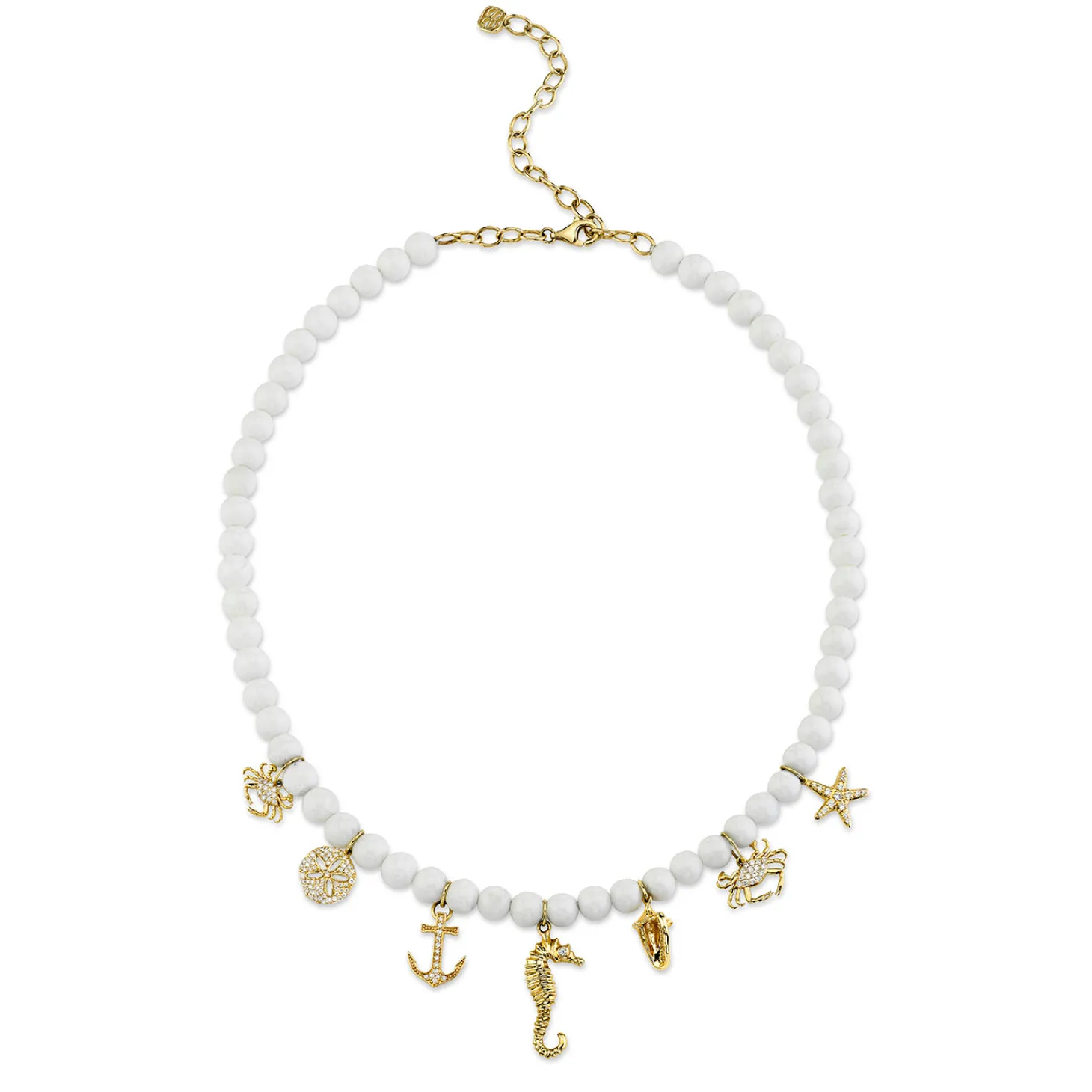Gold & Diamond Under The Sea Pearl Necklace
