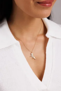 Gold & Diamond Unicorn Charm