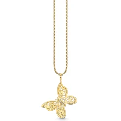 Gold & Diamond Wallpaper Butterfly Charm