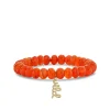 Gold & Diamond Wild Script on Carnelian