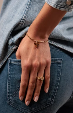 Gold & Diamond WTF Script Block Signet Ring