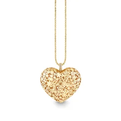 Gold & Diamond XL Puffy Icon Wallpaper Heart Charm