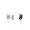 Gold & Diamond Yin Yang Stud