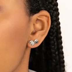 Gold & Diamond Yin Yang Stud