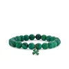 Gold & Emerald Clover on Verdite