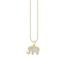 Gold & Enamel Elephant Charm