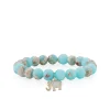 Gold & Enamel Elephant on Impression Jasper