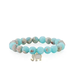Gold & Enamel Elephant on Impression Jasper