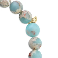 Gold & Enamel Elephant on Impression Jasper