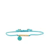 Gold & Enamel Happy Face Cord Bracelet