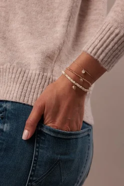 Gold & Enamel Happy Face Cord Bracelet